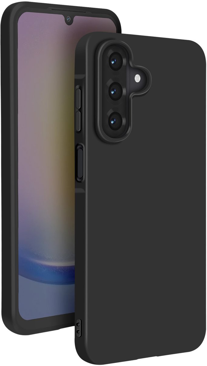 Mayaxess, Hoesje Geschikt voor Samsung Galaxy A26 Zachte Silicone Dun Coating, Zwart