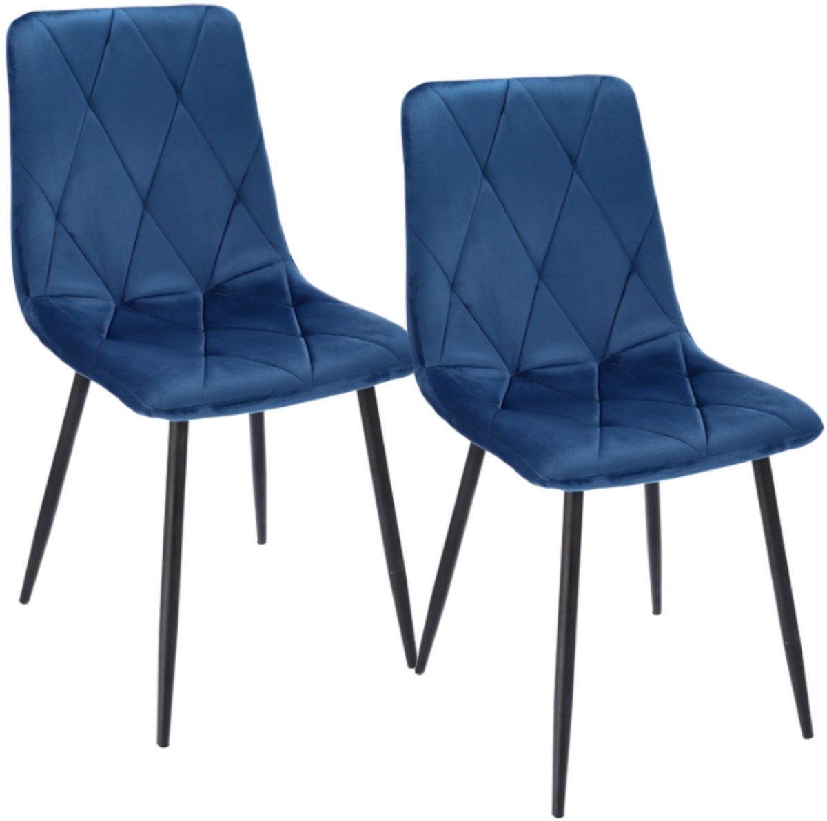 2 x Stoel PIADO marineblauw (set poten + schroeven)