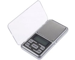 BrandNewCake® Precisie weegschaal - Tot 200 gram - Zilver - 0.01gr nauwkeurig - mini pocket weegschaal