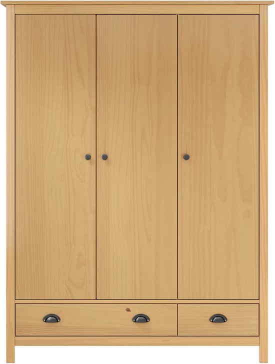 Garderobe Kast met 2 Ophangrails - Kledingkast - Grijs