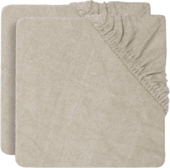 Jollein Baby Aankleedkussenhoes Badstof - 50x70cm - Nougat - 2 Stuks