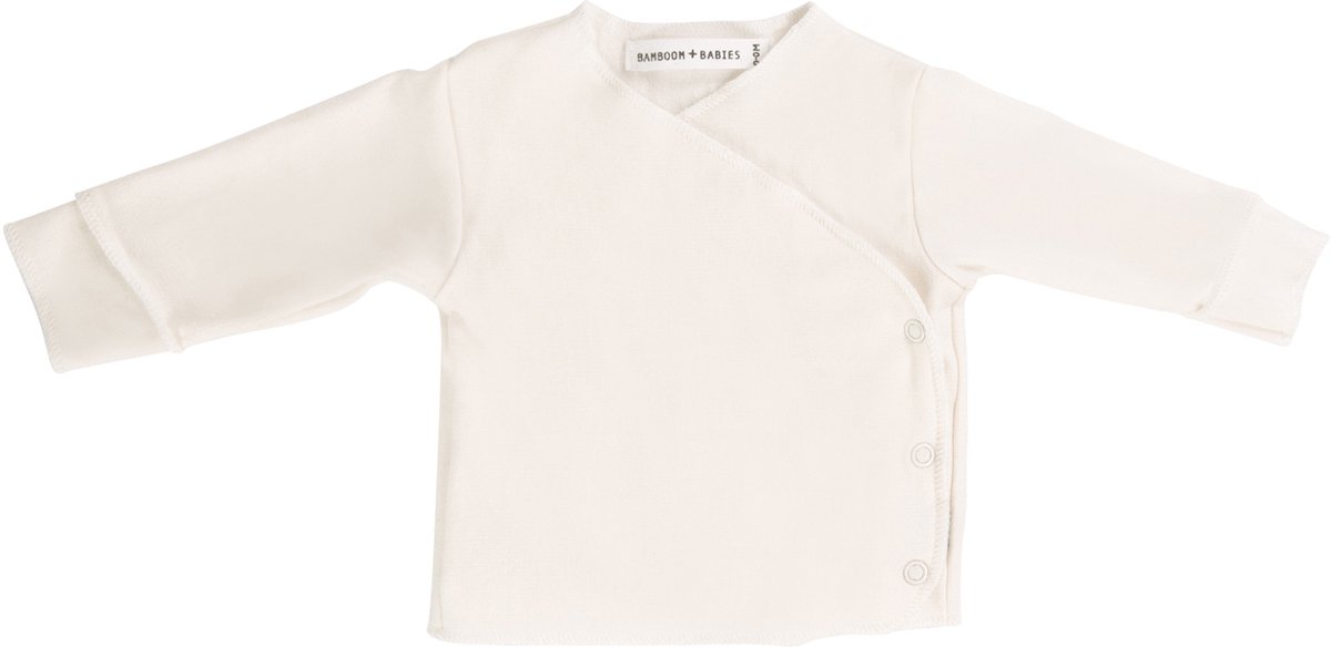 Bamboom T-shirt Lange Mouw Creme Prematuur