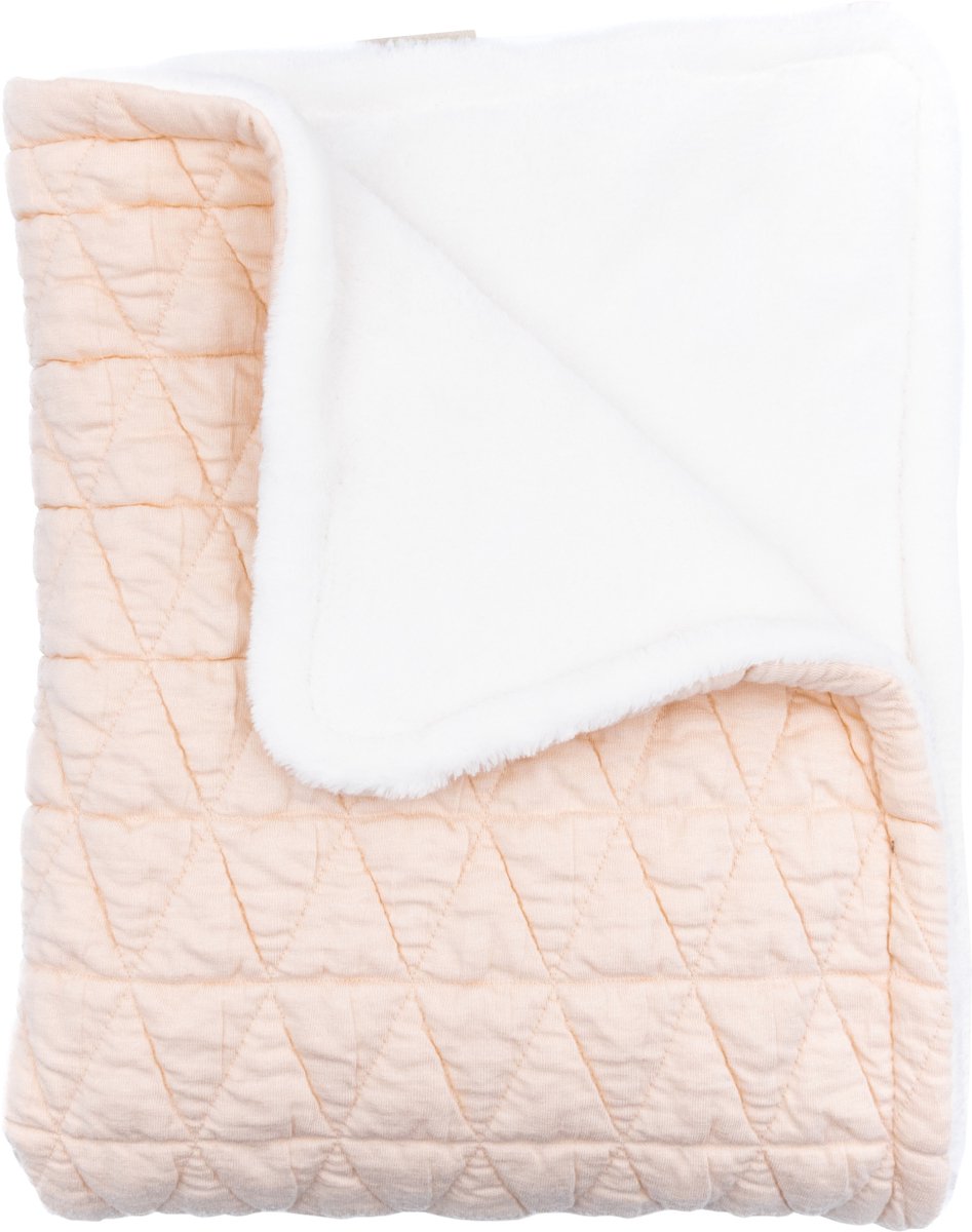 Bamboom Wrinkled Ledikantdeken - Water Peach