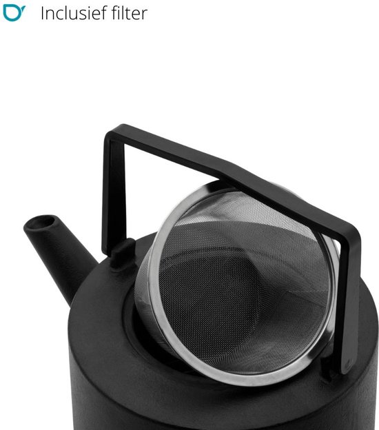 Theepot Bredemeijer Asia Chengdu Zwart 1L | Kookexpert