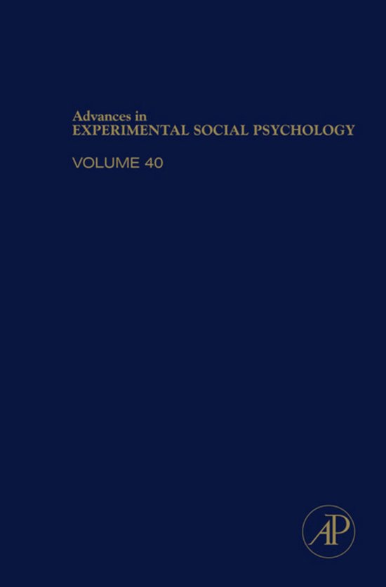 Advances in Experimental Social Psychology - cover