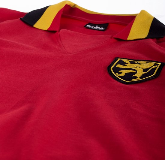 COPA - Belgique 1960's Maillot de Football Rétro - Hommes - Rouge - L