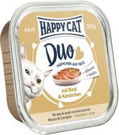 Happy Cat DeserĂłwka pasztet, woĹ‚owina i krĂłlik, 100g