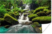 Poster Cascade - Tropical - Forêt Tropicale - 30x20 cm
