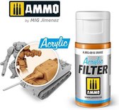 AMMO MIG 0818 Acrylic Filter Orange - 15ml Effecten potje