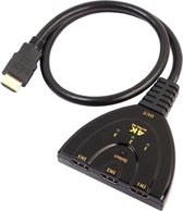 Garpex® HDMI Switch - HDMI Splitter - HDMI Splitter 1 in 3 uit - HDMI Kabel - 4K Ultra HD