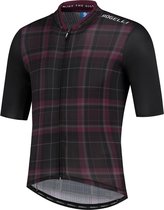 Rogelli Style Fietsshirt - Korte Mouwen - Heren - Zwart, Bordeaux - Maat S
