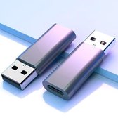 XQ-ZH011 USB 3.0 mannelijk naar USB-C / Type-C vrouwelijk OTG-adapter van zinklegering