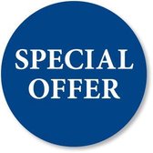 Kortingssticker special offer - blauw - 20mm (500 kortingsstickers)