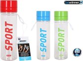 Sportfles Water 650 ml Bewinner - Geassorteerde kleuren