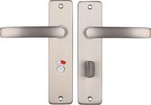 Starx Poignée de porte en acier inoxydable - Quincaillerie de Ferrures de porte - Écran de porte avec fermeture de toilette (WC63-8) - Bloc de poignée de porte