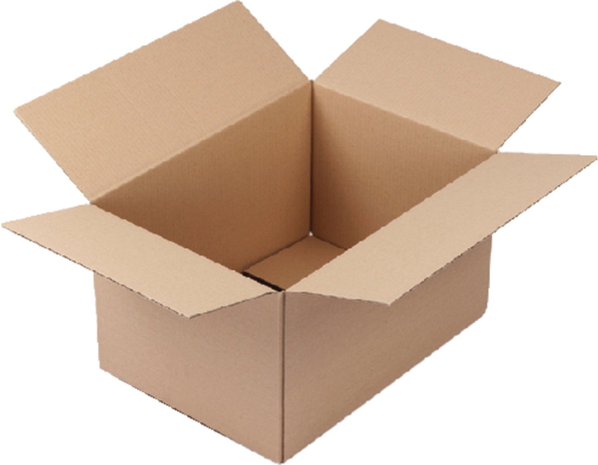 Verzenddoos CleverPack enkelgolf - 305x220x250mm bruin - 10 stuks