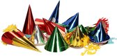 Pakket van 30x stuks papieren feesthoedje voor kids - Party hoedjes - Kinderfeestje/verjaardag feestartikelen