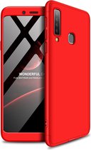 Samsung Galaxy A9 (2018) Hoesje - Mobigear - 360 Serie - Hard Kunststof Backcover - Rood - Hoesje Geschikt Voor Samsung Galaxy A9 (2018)