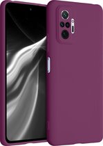 kwmobile telefoonhoesje geschikt voor Xiaomi Redmi Note 10 Pro - Hoesje voor smartphone - Back cover in magenta-lila