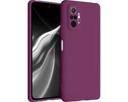 kwmobile telefoonhoesje geschikt voor Xiaomi Redmi Note 10 Pro - Hoesje voor smartphone - Back cover in magenta-lila