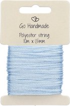 Go Handmade Polyester Koord 5 Blauw