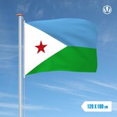 Vlag Djibouti 120x180cm