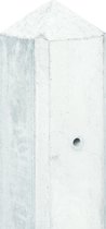 Schutting betonpaal - Glad - Premium wit/grijs - 10x10 cm - 180 cm,Tussenpaal