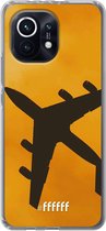 6F hoesje - geschikt voor Xiaomi Mi 11 -  Transparant TPU Case - Aeroplane #ffffff