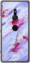 6F hoesje - geschikt voor Sony Xperia XZ2 -  Transparant TPU Case - Abstract Pinks #ffffff