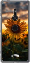 6F hoesje - geschikt voor Sony Xperia XZ2 -  Transparant TPU Case - Sunset Sunflower #ffffff