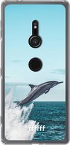 6F hoesje - geschikt voor Sony Xperia XZ2 -  Transparant TPU Case - Dolphin #ffffff