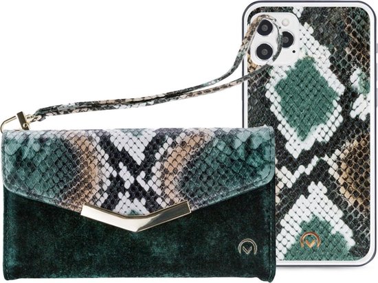 Mobilize - Coque iPhone 12 Pro Max - Pochette Velours Tuyaux Vert