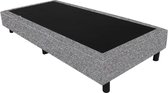 Bedworld Boxspring 100x200 - Tweedlook - Grijs (M90)