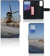 Smartphone Hoesje OnePlus 9 Pro Boekhoesje Tekst Schaatsers