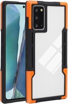 Voor Samsung Galaxy Note20 Ultra TPU + pc + acryl 3 in 1 schokbestendige beschermhoes (oranje)