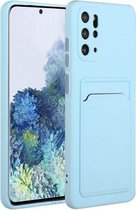 Voor Samsung Galaxy S20 + kaartsleuf ontwerp schokbestendig TPU beschermhoes (hemelsblauw)