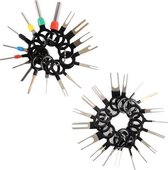36 in 1 Autostekker Printplaat Kabelboom Terminal Extractie Pick Connector Krimppen Achterste naald Verwijder gereedschap