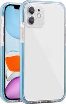 Kleurrijke serie schokbestendige krasbestendige TPU + acryl beschermhoes voor iPhone 12 Pro (hemelsblauw)