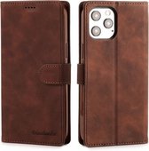 Voor Xiaomi Mi 11 Lite Diaobaolee Pure Verse Textuur Horizontale Flip Lederen Case met Houder & Kaartsleuven & Portemonnee & Fotolijst (Bruin)