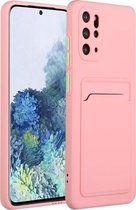 Voor Samsung Galaxy S20 + kaartsleuf ontwerp schokbestendig TPU beschermhoes (roze)