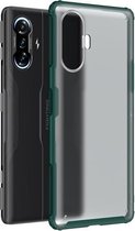 Voor Geschikt voor Xiaomi Redmi K40 Gaming Edition 5G Vierhoekige schokbestendige TPU + pc-beschermhoes (groen)