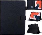 Haar zijdeachtige textuur effen kleur horizontale flip lederen tas met houder & kaartsleuven & fotolijst & antislipstrip voor iPad Pro 11 inch (zwart)
