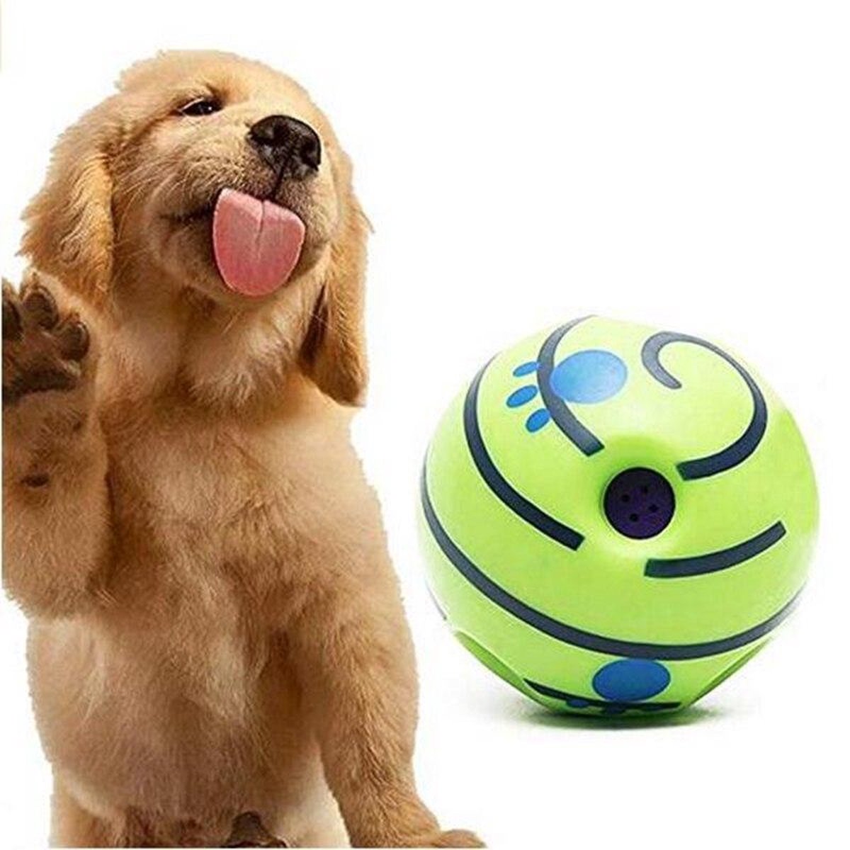 Interactieve speelbal – Wiebel-Giechel Speelbal voor de hond