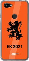 6F hoesje - geschikt voor Google Pixel 3a -  Transparant TPU Case - Nederlands Elftal - EK 2021 #ffffff