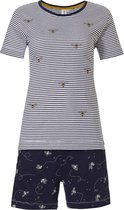 Rebelle dames shortama Bee  - 38  - Blauw