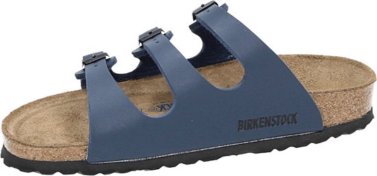 Birkenstock Florida BF WB Narrow Dames Slippers - Blue - Maat 39 - Birkenstock