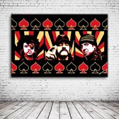 Pop Art Motorhead Canvas - 100 x 65 cm - Canvasprint - Op dennenhouten kader - Geprint Schilderij - Popart Wanddecoratie