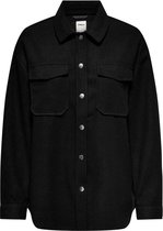 Only Jas Onlmaci L/s Shacket Pnt 15222966 Black Dames Maat - L