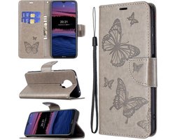 Bookcase Papillon Mobigear pour Nokia G20 / G10 - Grijs