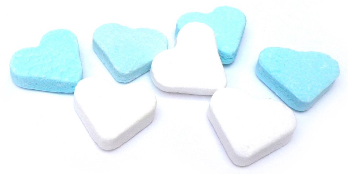 Fortuin Vruchtenhartjes Blauw/wit - 1 kilo